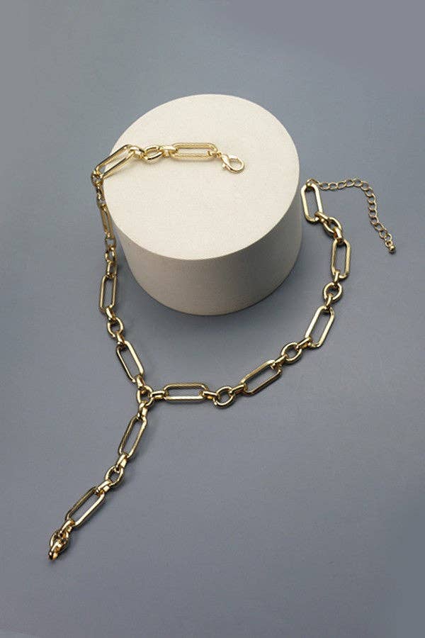 ELEVATED Y LINK CHAIN  NECKLACE