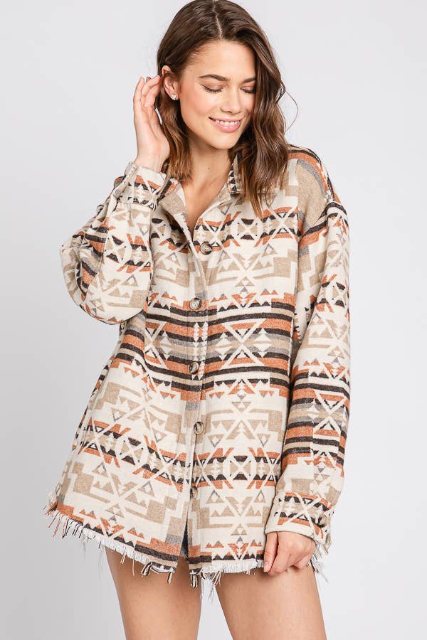 Exclusive Aztec Jacket Mocha