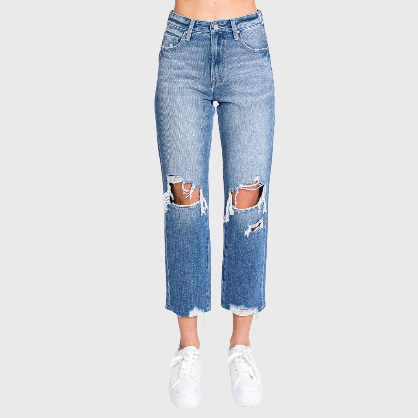 Distressed Vintage Mom Jeans