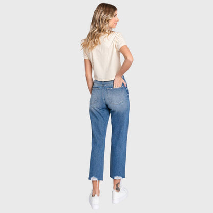 Distressed Vintage Mom Jeans