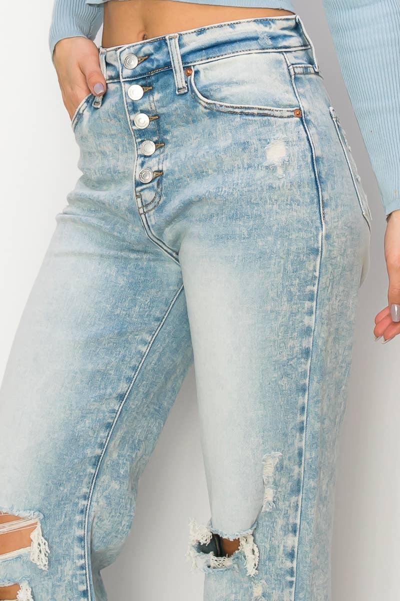 90'S VINTAGE STRETCH WIDE JEANS