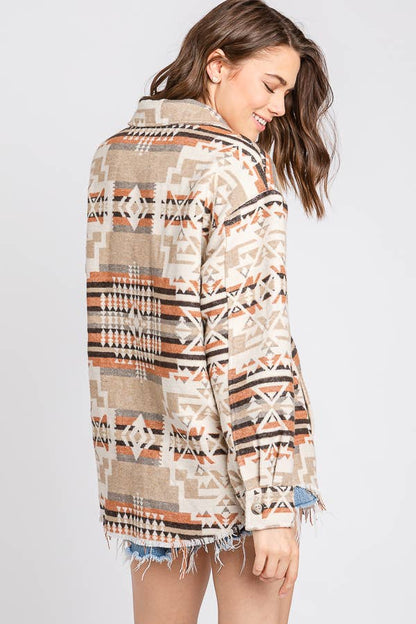 Exclusive Aztec Jacket Mocha