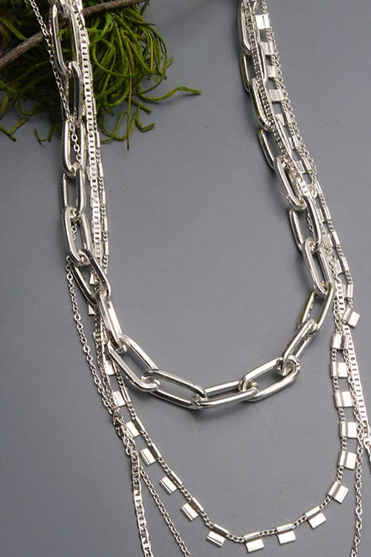 4 CHUNKY CHAIN LINK NECKlACE