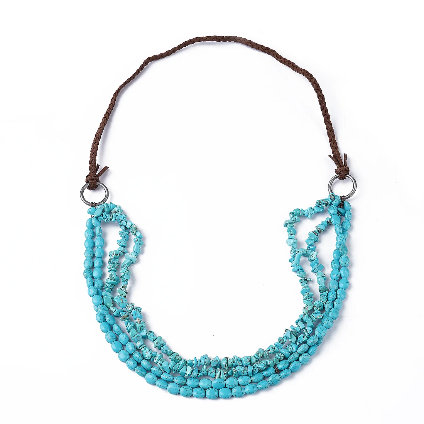 Multi-Strand Turquoise Stone Necklace