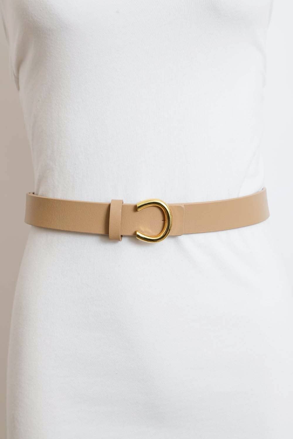 Minimalist Gold Horseshoe Belt