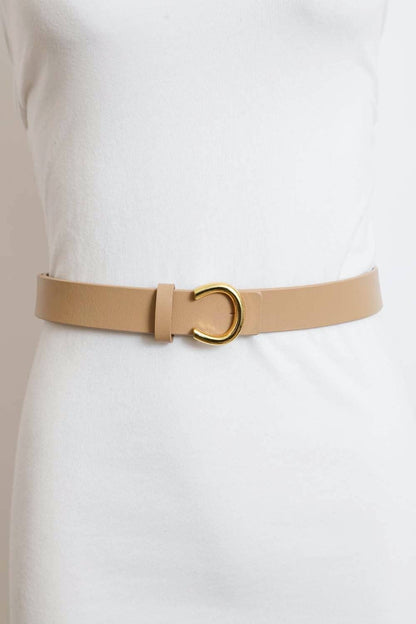 Minimalist Gold Horseshoe Belt