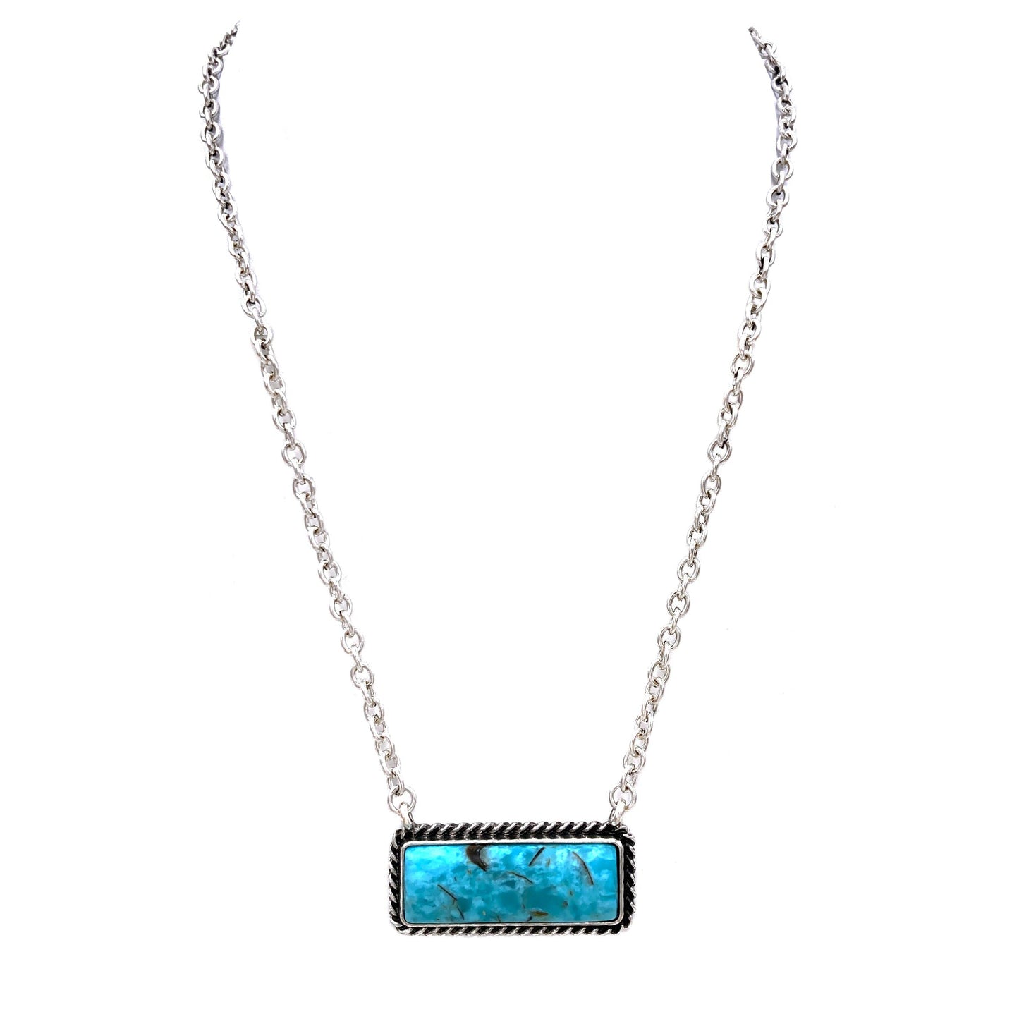 Rectangle Turquoise Necklace