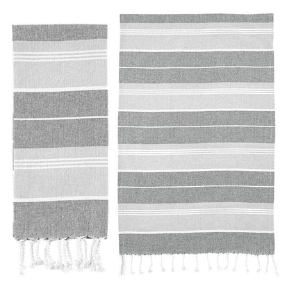 Tea Towel - Grey Stripe