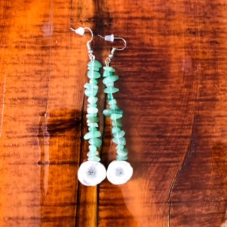 Green Agate Dangles